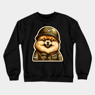 Pomeranian Soldier Crewneck Sweatshirt